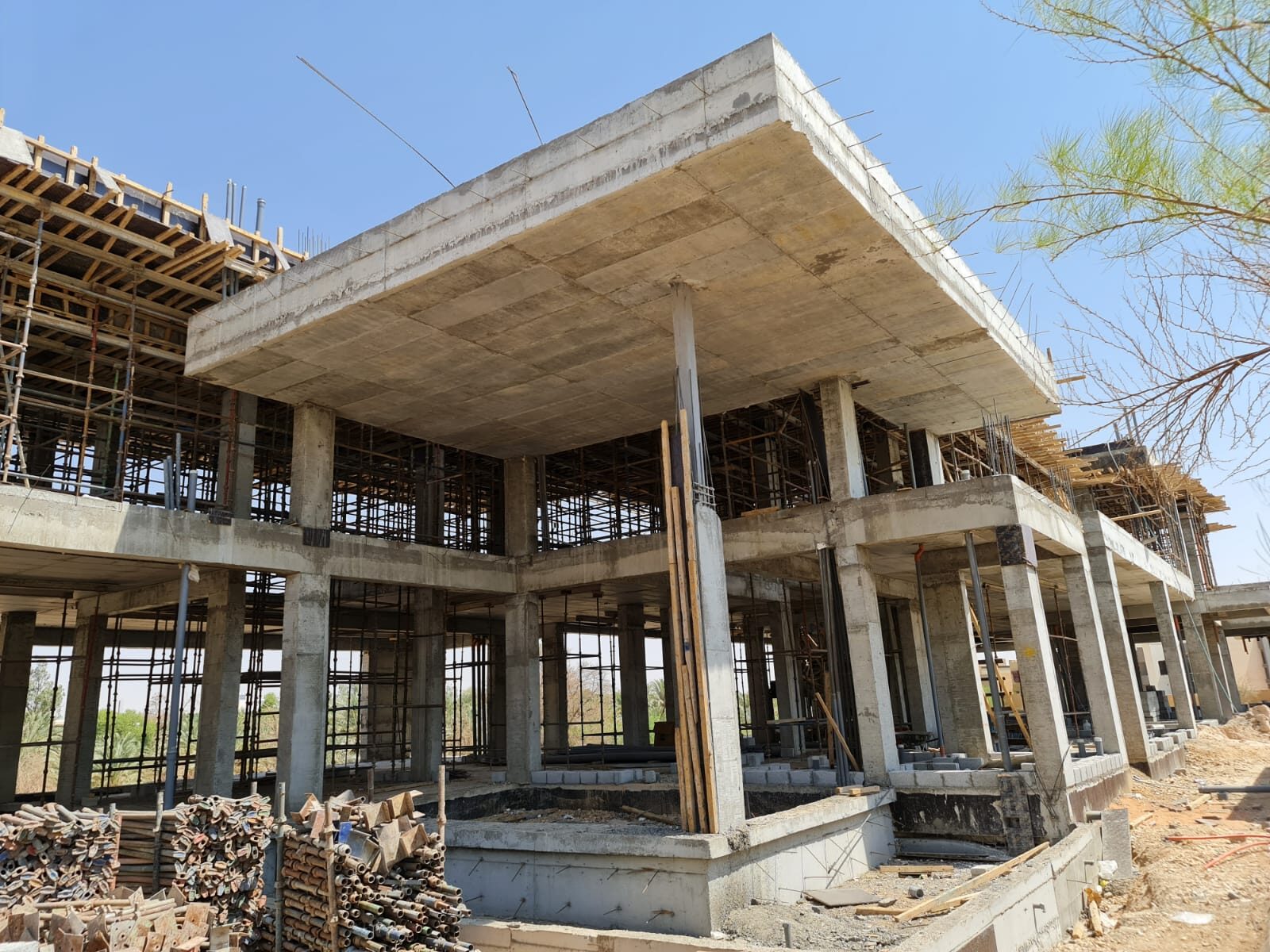 Structural concrete and rebar construction works